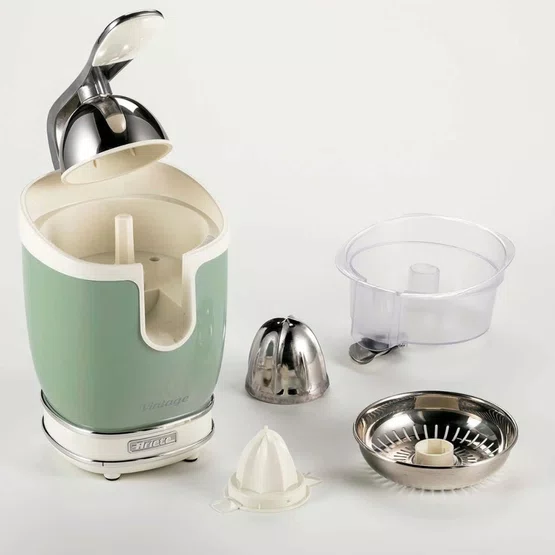 Espremedor de Frutas Vintage 413 Ariete com Alavanca de Pressão Verde