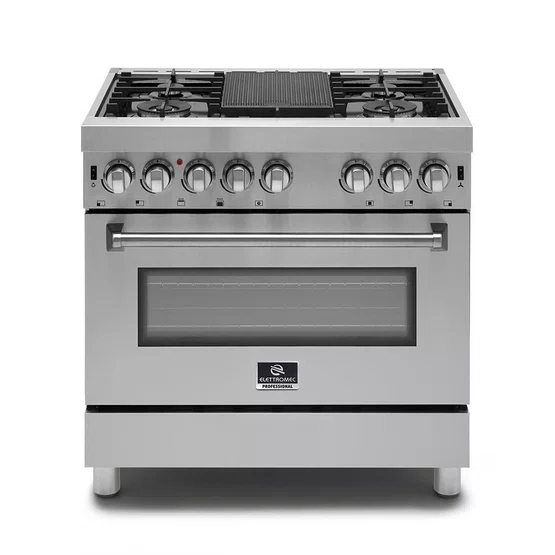 Fogão a Gás Elettromec Professional Forno Elétrico com Chapa Bistequeira 90cm 220V