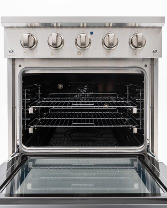 Fogão Profissional em Inox Crissair Austin com 4 Queimadores e Forno Elétrico 75cm 220v