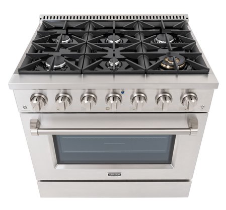 Fogão Profissional em Inox Crissair Austin com 6 Queimadores e Forno Elétrico 90cm 220v