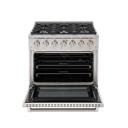Fogão Profissional em Inox Crissair Austin com 6 Queimadores e Forno Elétrico 90cm 220v