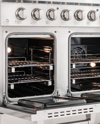 Fogão Profissional em Inox Crissair Austin com 8 Queimadores e Forno Elétrico Duplo 120cm 220v