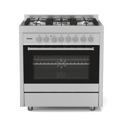 Fogão Semiprofissional Freestanding 75cm Com Forno Elétrico Invita 220v