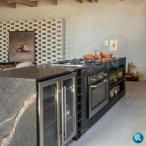 Forno de Embutir Elettromec Luce a Gás Inox 125L 90cm 220V