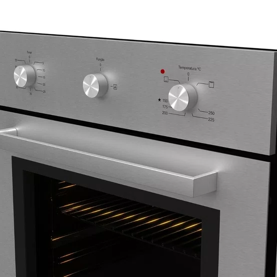Forno a Gás de Embutir Luce Elettromec Convecção 68 Litros 60cm 220V