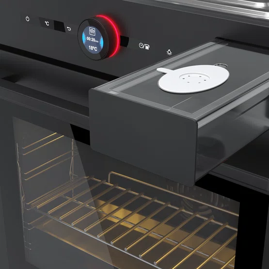 Forno de Embutir a Vapor Elettromec Black Matte 60cm 220v