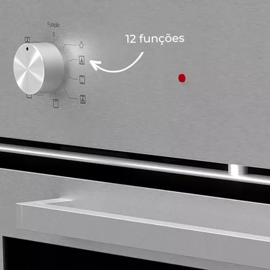 Forno Elétrico de Embutir Luce Elettromec Multifunção Inox 125L 90cm 220V