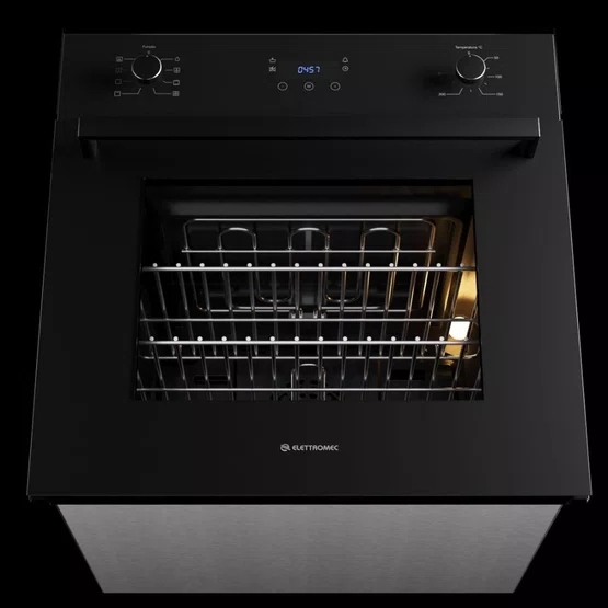 Forno Elétrico de Embutir Vetro Elettromec Multifunção Eletrônico 68L 60cm 220V