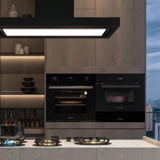 Forno Elétrico de Embutir Vetro Elettromec Multifunção Eletrônico 68L 60cm 220V