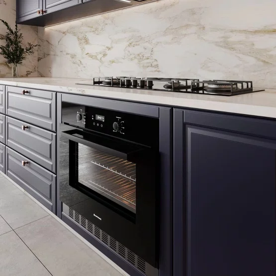 Forno Elétrico de Embutir Vetro Elettromec Multifunção 78L 75cm 220V