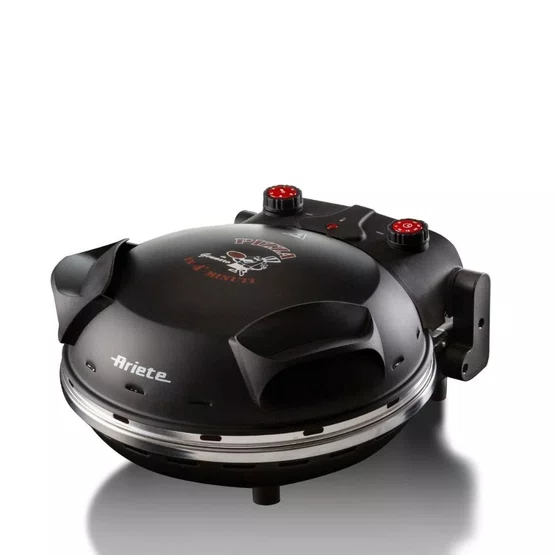 Forno de Pizza Elétrico Ariete 917 com Pedra Refratária Antiaderente Preto