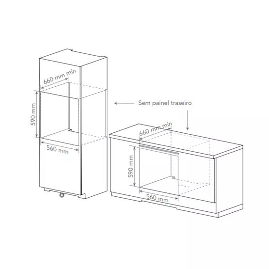 Forno Elétrico Elettromec Sole a Vapor Digital TFT Inox 60cm 220V