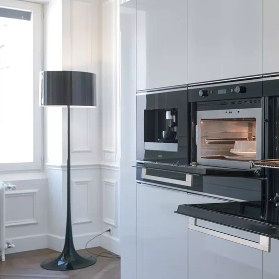 Forno Micro-ondas Combinado de Embutir Franke Mythos FMY45 Vapor 40 Litros 220V