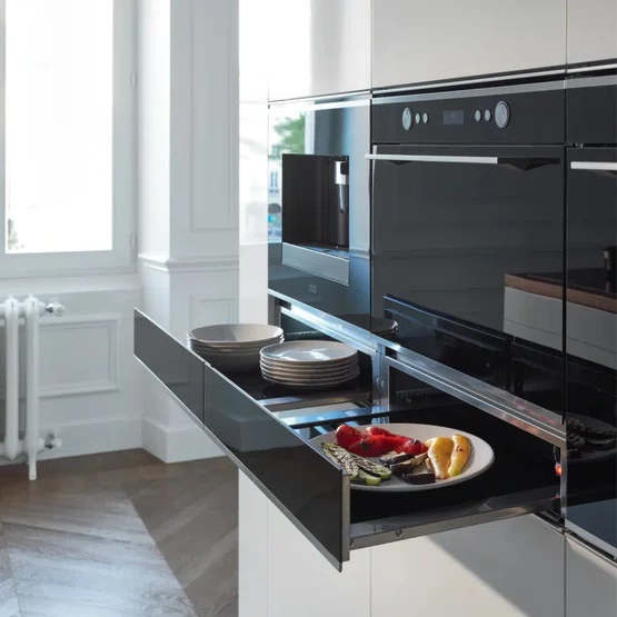 Forno Micro-ondas Combinado de Embutir Franke Mythos FMY45 Vapor 40 Litros 220V