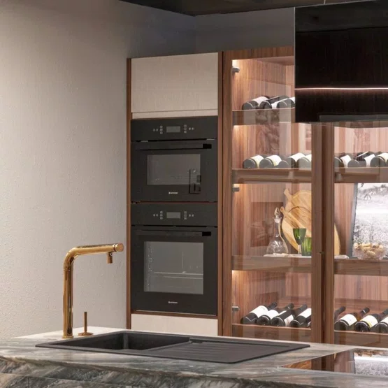 Forno Micro-ondas Combinado Vetro Elettromec 40 Litros 60cm 220V