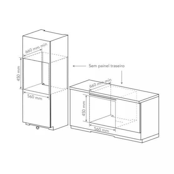 Forno Micro-Ondas Elettromec Sole a Vapor Digital Inox 45L 220V