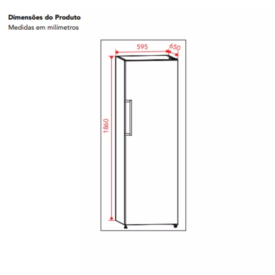 Freezer Elettromec Duo Inox Inverter 307L 220V
