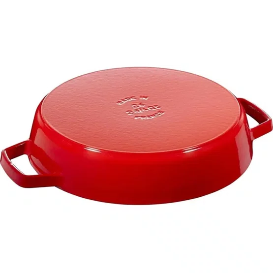 Frigideira Redonda com Duas Alças, 34cm, Cereja, Ferro Fundido - Staub