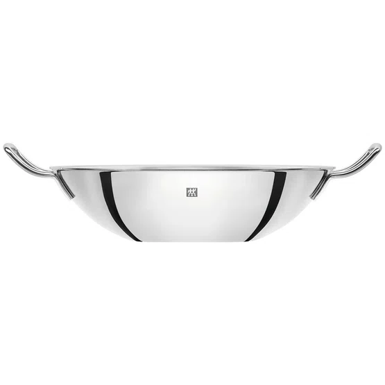 Frigideira Wok com Grelha Zwilling Plus Inox Polido 32cm