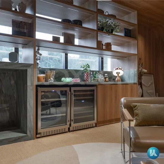 Frigobar Elettromec Inox 145 Litros Built-In 220V- Abertura Esquerda
