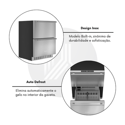 Gaveta Freezer Elettromec Built-in 105L - 220V