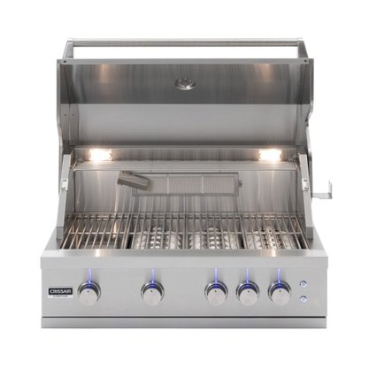 Churrasqueira a Gás Crissair 4 Queimadores Espeto Giratório BBQ Texas 90 220V
