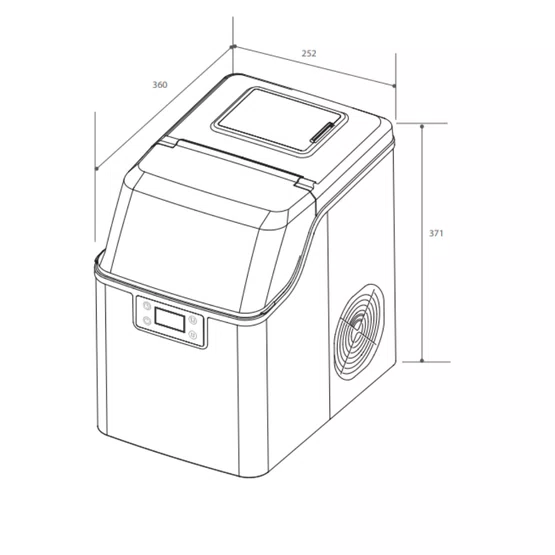 Ice Maker Invita Portátil em Inox Abastecimento Duplo 20kg/Dia