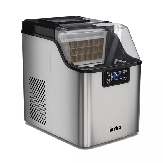 Ice Maker Invita Portátil em Inox Abastecimento Duplo 20kg/Dia
