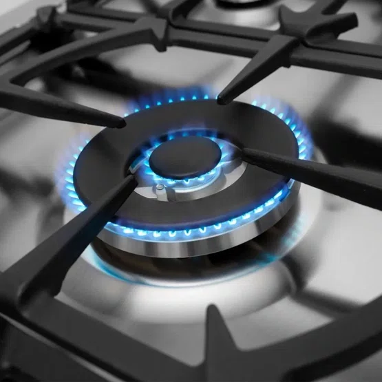 Cooktop Sole Elettromec 5 Queimadores a Gás Inox e Vidro 70 cm Bivolt