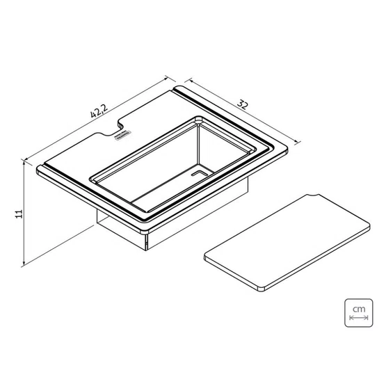 Kit de Acessórios Design Collection Tramontina para Cubas Quadrum e Smooth Aço Inox