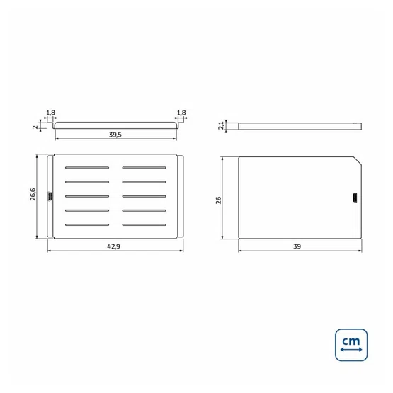 Kit de Tábua e Bandeja Design Collection Tramontina para Cubas Quadrum e Vitrum Inox