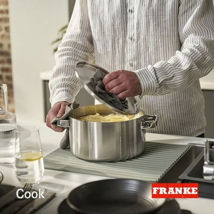 Kit com 8 Acessórios Para Cuba: Tábuas Cestos e Escorredor All Inn Franke