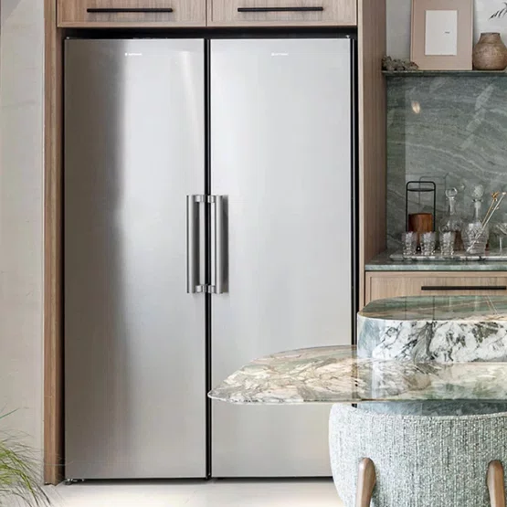 Kit Duo Elettromec Refrigerador + Freezer Inox Built-In 711 Litros 220V