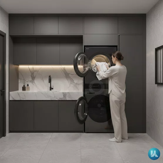 Lava e Seca LG Torre WashTower 14kg Black Inox