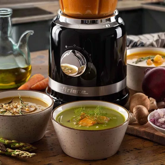 Liquidificador 585 Ariete Moderna 1000W Preto Copo de Vidro 1,5L