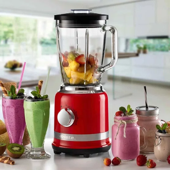 Liquidificador 585 Ariete Moderna 1000W Vermelho Jarra de Vidro 1,5L