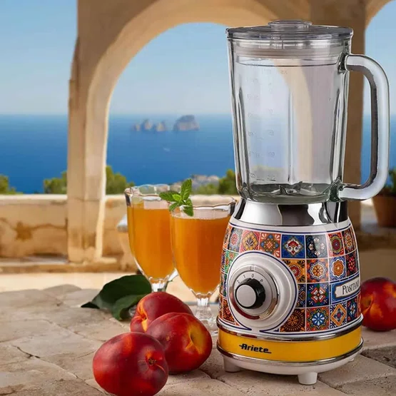 Liquidificador 583 Ariete Vintage 1000W Positano Copo de Vidro 1,5L
