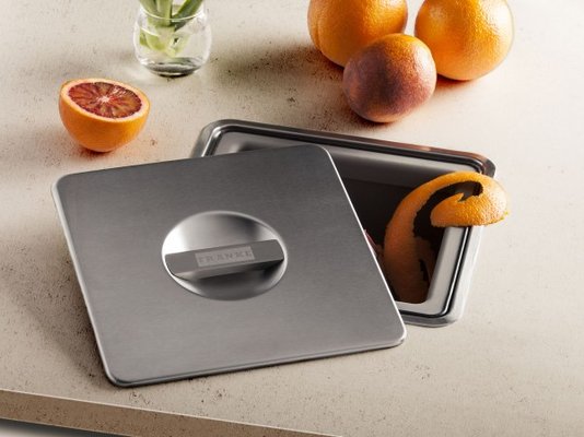 Lixeira de Embutir Franke Quadrada 10L Inox Escovado