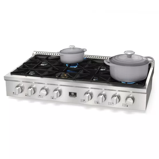 Rangetop Professional Elettromec 8 Queimadores 48 Polegadas Inox 304 127V