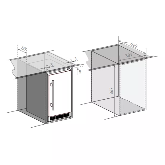 Máquina de Gelo Elettromec Ice Maker Built-in 23Kg 220V