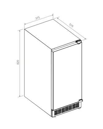 Ice Maker Elettromec para Revestimento Built-in 38cm 220V