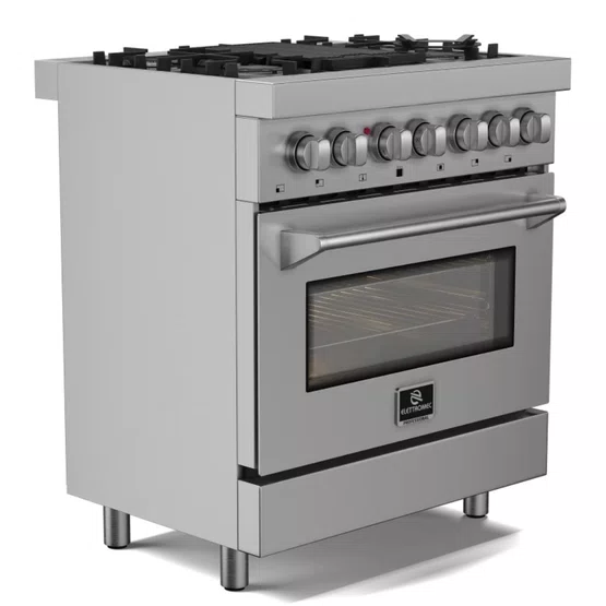 Fogão a Gás Elettromec Professional Forno Elétrico com Chapa Bistequeira 75cm 220V