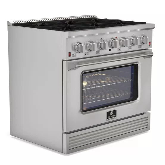 Fogão a Gás Elettromec Professional Forno a Gás 126L Inox 36" 127V