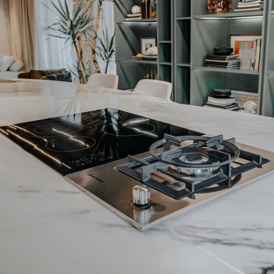 Cooktop Dominó Quadratto Elettromec a Gás Dual Flame 30 cm Bivolt