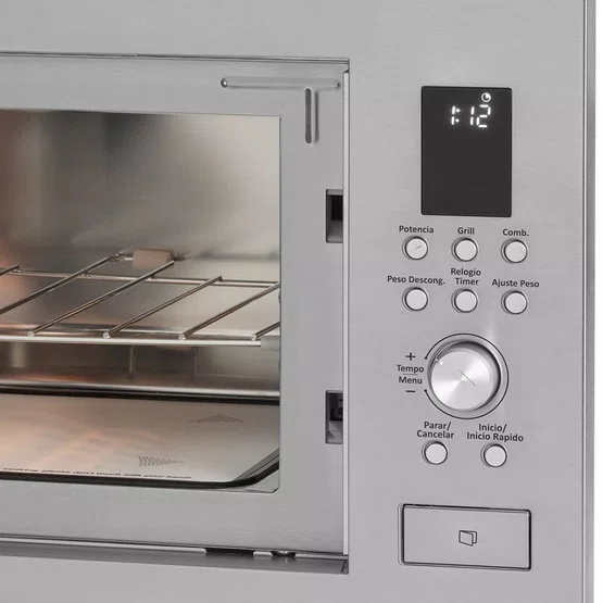 Micro-ondas de Embutir Luce Flat Elettromec Função Combinada 23L 220V