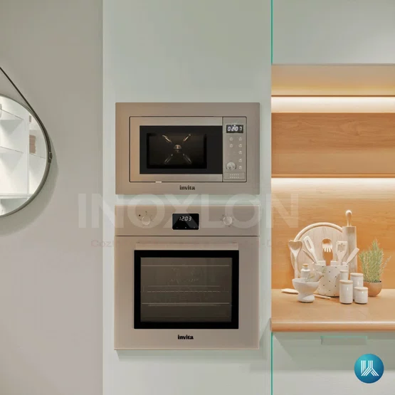 Micro-ondas de Embutir Invita em Inox Multifuncionalidade Gourmet 60cm