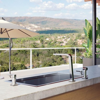 Misturador Monocomando Docol Bistrô Tech Com Ducha e Acionamento Touch