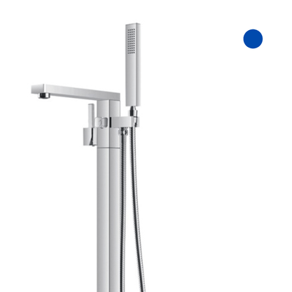 Misturador Monocomando de Coluna com Ducha Manual para Banheira Floor Rubinettos