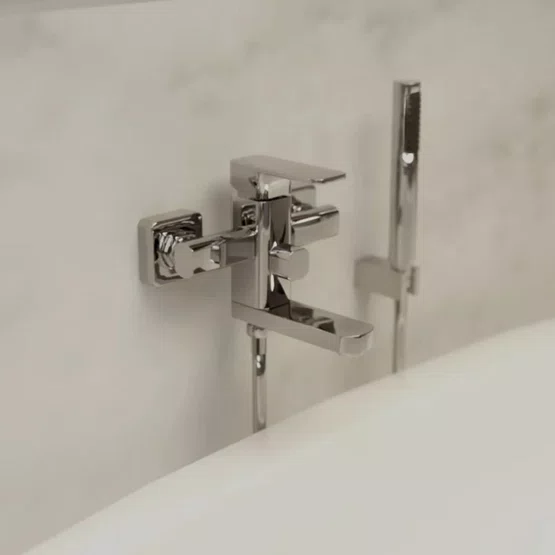 Misturador Monocomando de Parede Purus Chrome Immersi