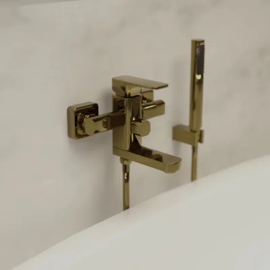Misturador Monocomando de Parede Purus Gold Immersi